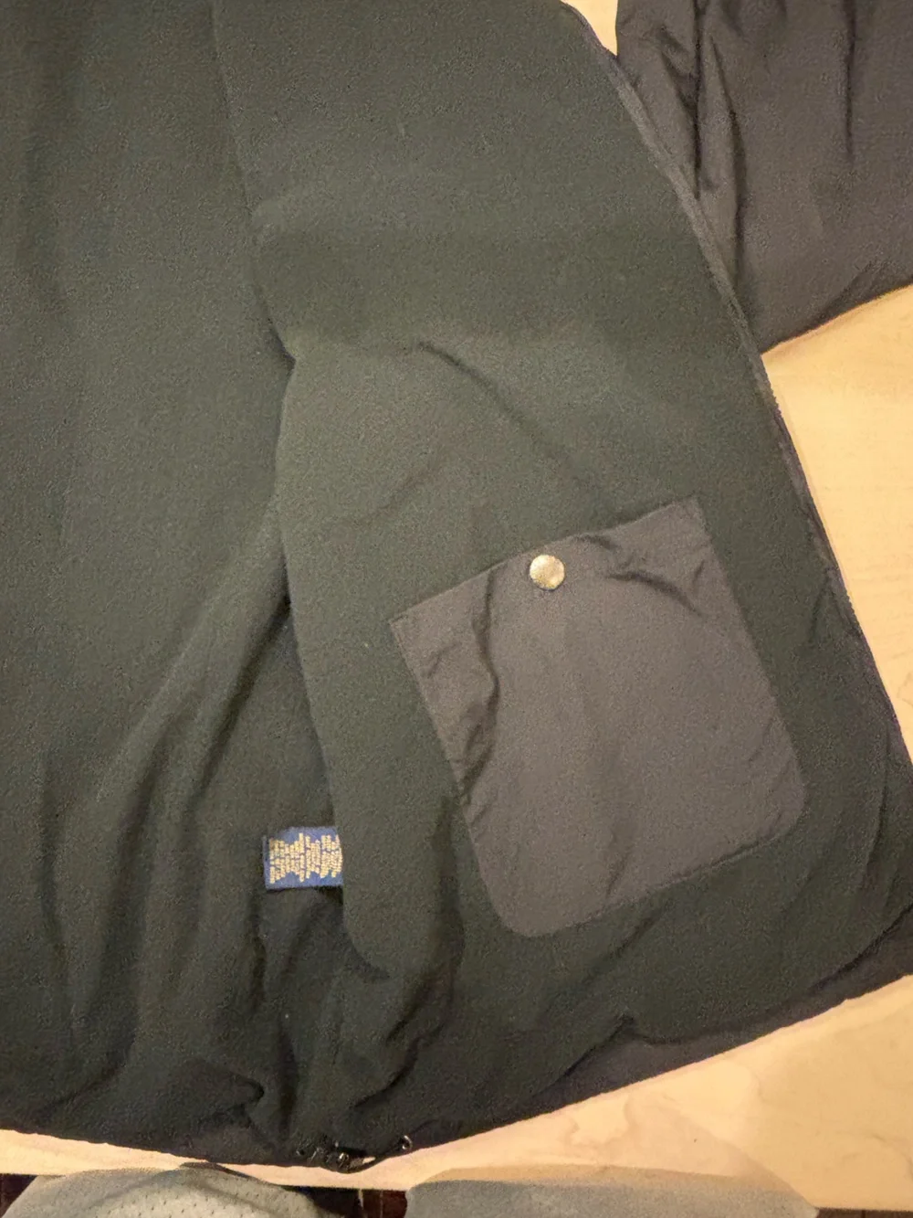 Ralph Lauren Black Lightweight Zip Shirt Jacket with Red Polo Logo